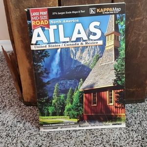 North American Atlas, largeprint, by Kappa Map
